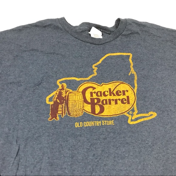 New Cracker Barrel Country Store Tee Blue T-Shirt - Picture 2 of 5